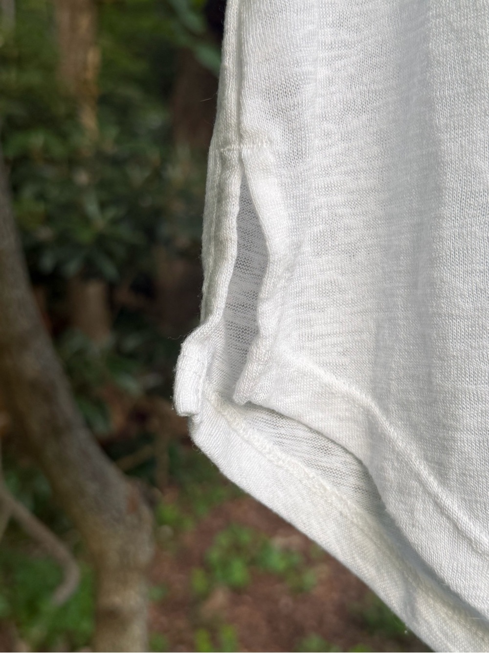 Athleta White V-Neck Short Sleeve T-Shirt Size S - Picture 6 of 7